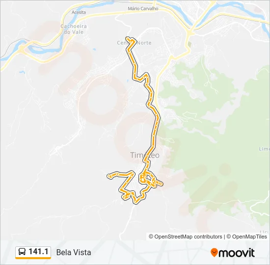 141.1 Bus Line Map