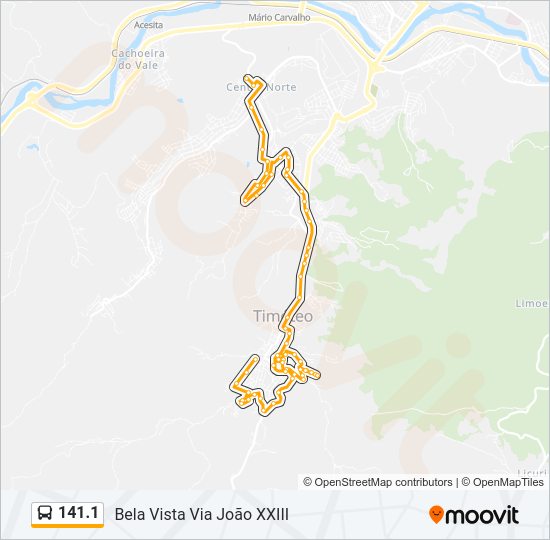 141.1 Bus Line Map