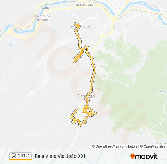 141.1 Bus Line Map