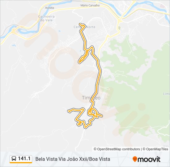 141.1 Bus Line Map