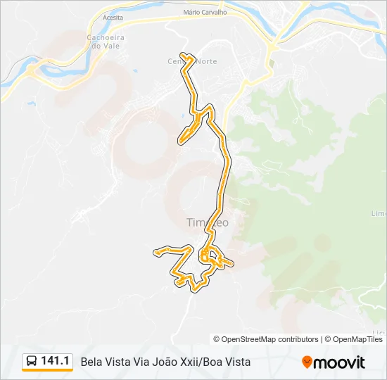 141.1 Bus Line Map