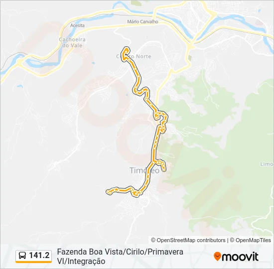 141.2 Bus Line Map