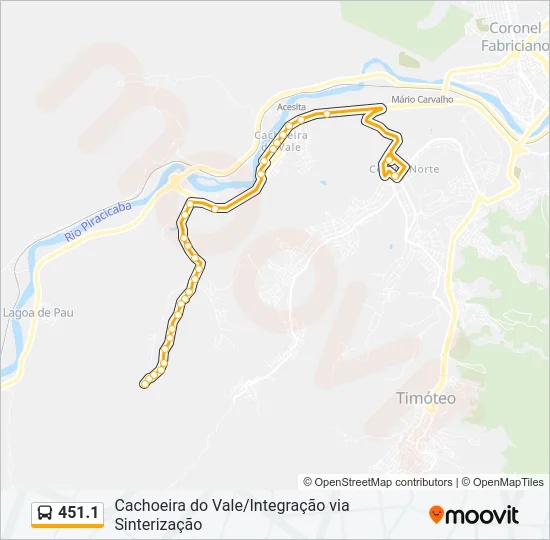 451.1 Bus Line Map