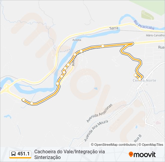 451.1 Bus Line Map