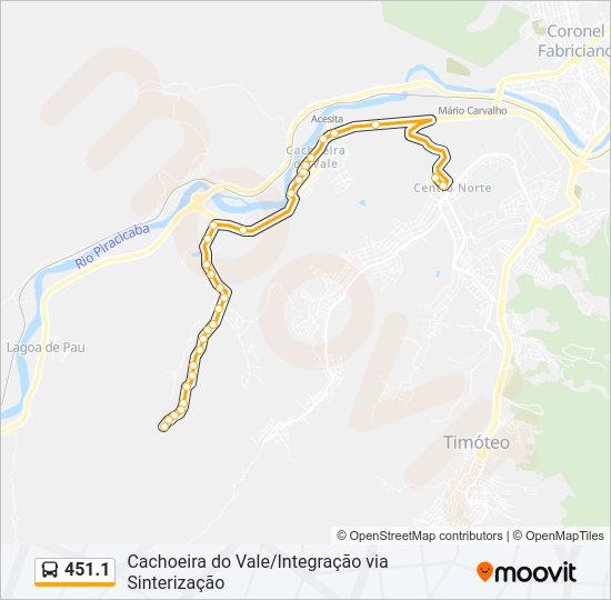 451.1 Bus Line Map