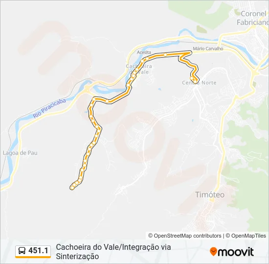 451.1 Bus Line Map