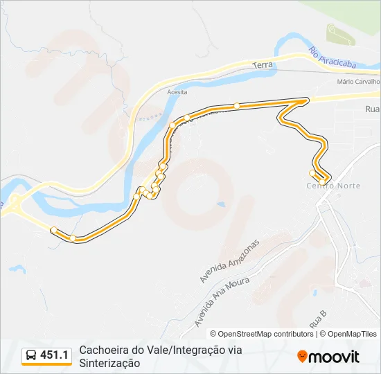 451.1 Bus Line Map