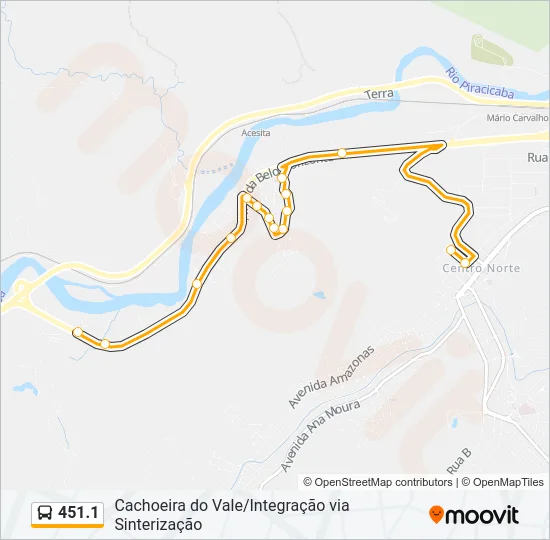 451.1 Bus Line Map