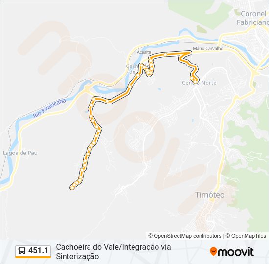 451.1 Bus Line Map
