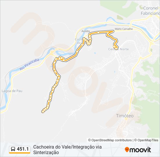 451.1 Bus Line Map