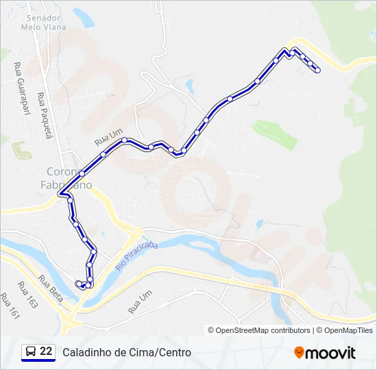 22 Bus Line Map