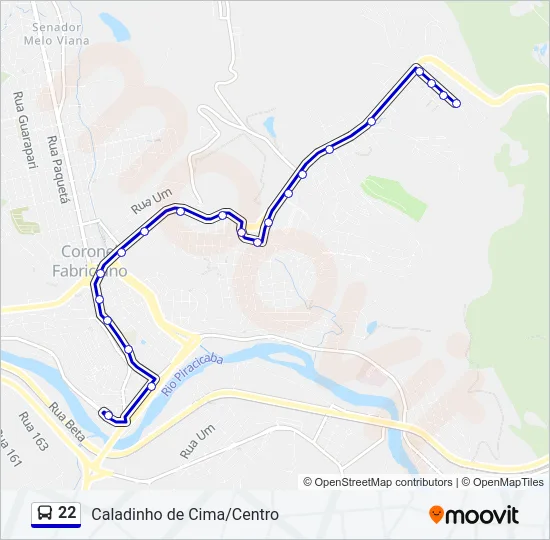 22 Bus Line Map