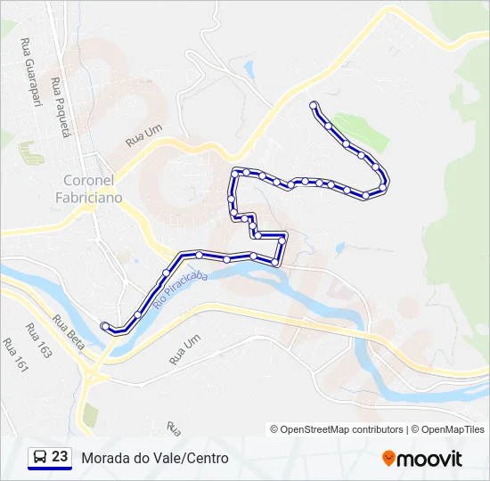 23 Bus Line Map