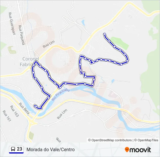 23 Bus Line Map
