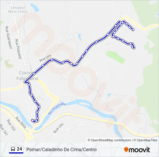 24 Bus Line Map