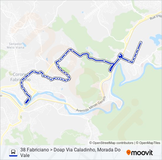 Mapa de UNIVALE 3179 de autobús