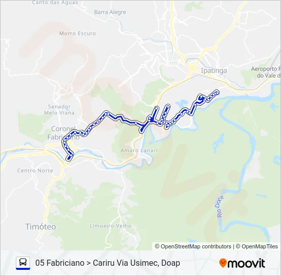 UNIVALE 3179 Bus Line Map