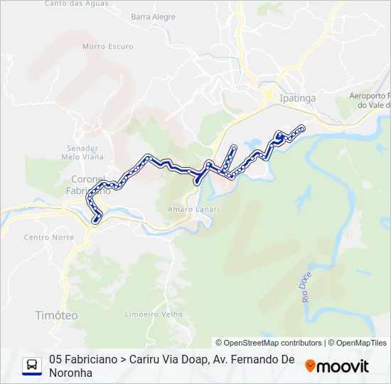 UNIVALE 3179 Bus Line Map
