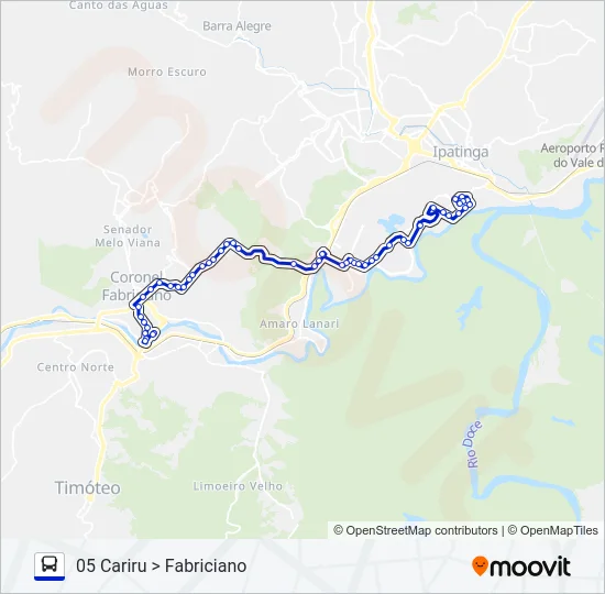UNIVALE 3179 Bus Line Map