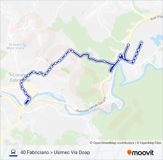 UNIVALE 3179 Bus Line Map