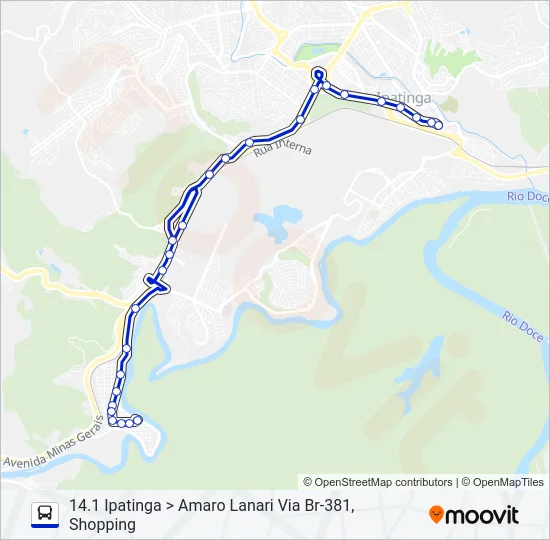 UNIVALE 3181 Bus Line Map