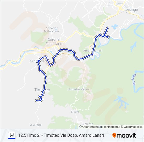 UNIVALE 3182 Bus Line Map