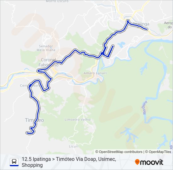 UNIVALE 3182 Bus Line Map