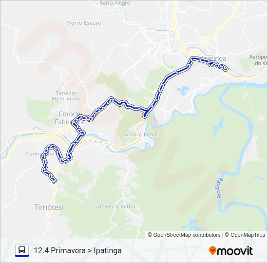 UNIVALE 3182 Bus Line Map