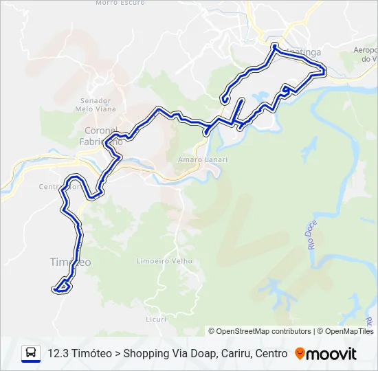 UNIVALE 3182 Bus Line Map