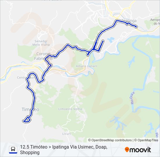 UNIVALE 3182 Bus Line Map