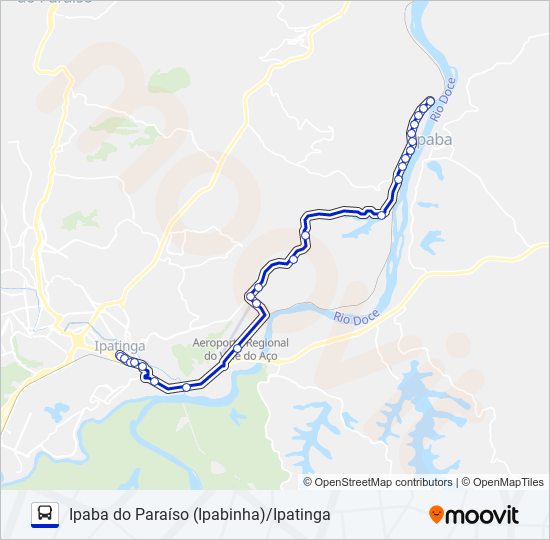 Mapa de UNIVALE 4664 de autobús