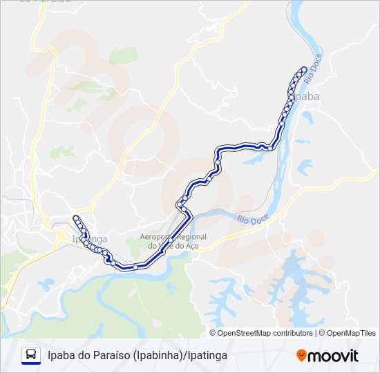 UNIVALE 4664 Bus Line Map