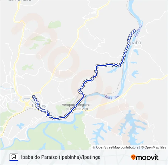 UNIVALE 4664 Bus Line Map