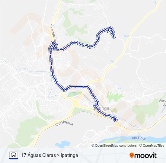 Mapa de UNIVALE 3021A de autobús