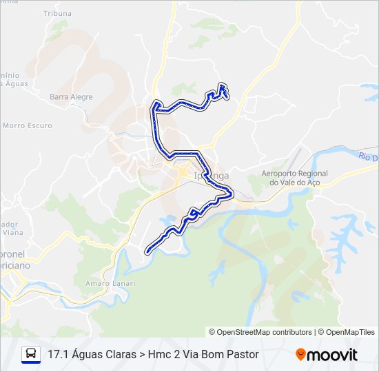 UNIVALE 3021A Bus Line Map
