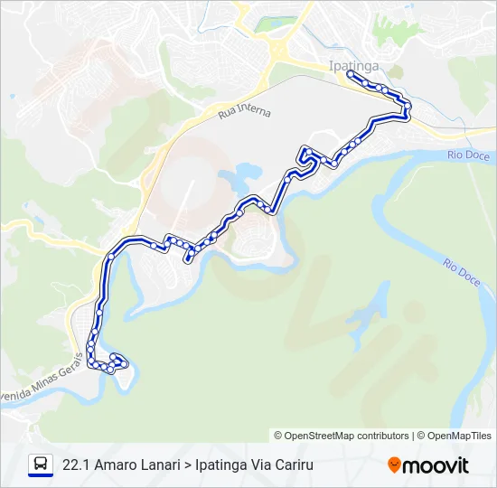 UNIVALE 3179B Bus Line Map