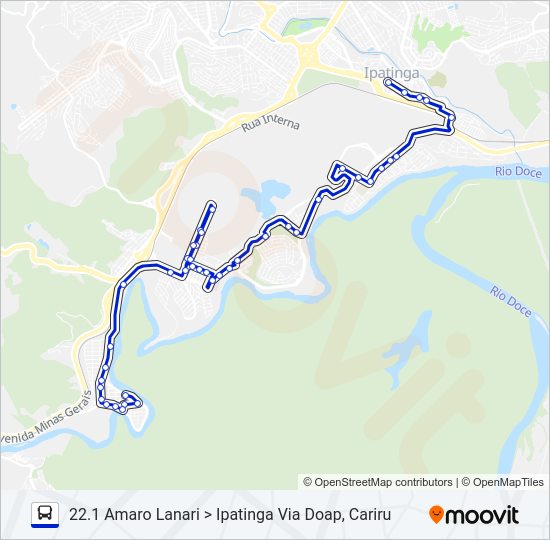 UNIVALE 3179B Bus Line Map