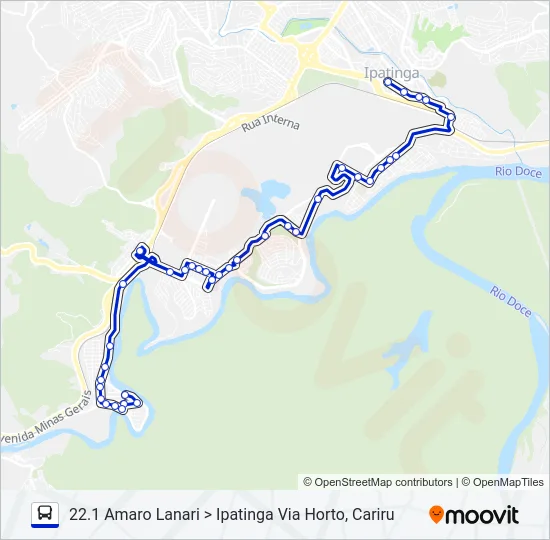 UNIVALE 3179B Bus Line Map