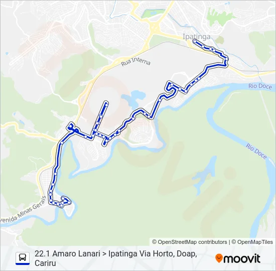 UNIVALE 3179B Bus Line Map