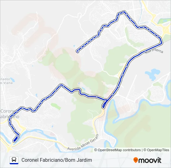 UNIVALE 3182B Bus Line Map