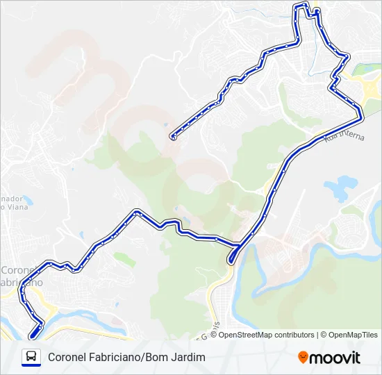 UNIVALE 3182B Bus Line Map