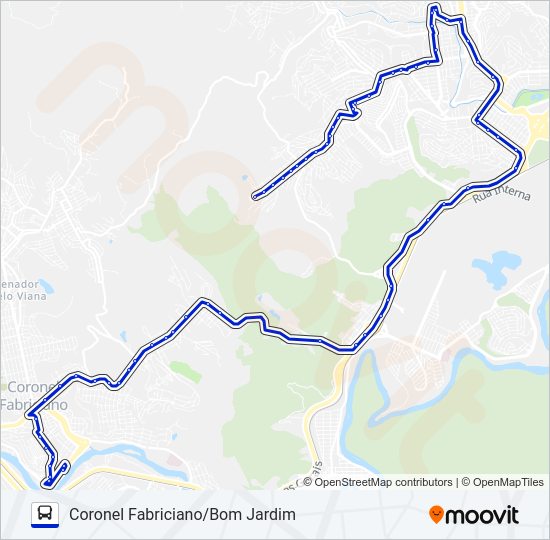 UNIVALE 3182B Bus Line Map