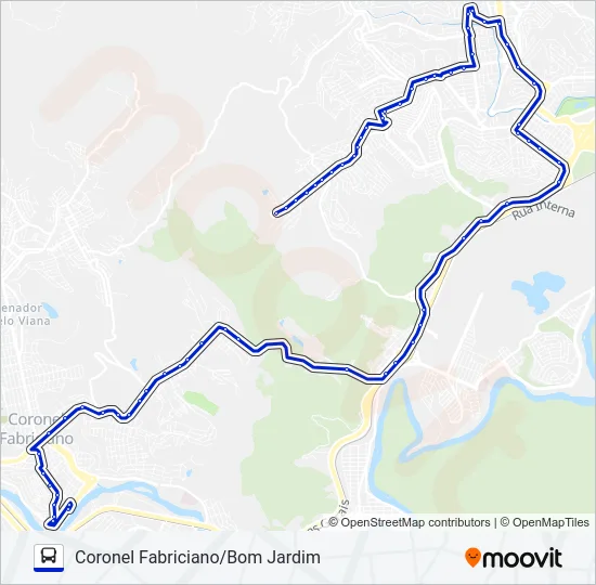 UNIVALE 3182B Bus Line Map