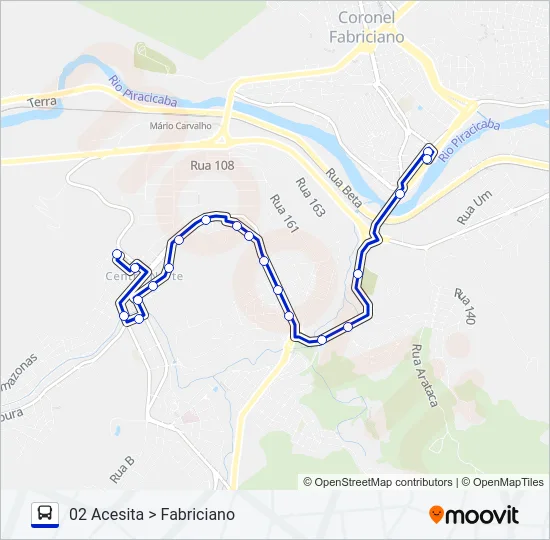 UNIVALE 3182C Bus Line Map