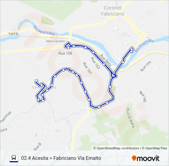 UNIVALE 3182C Bus Line Map