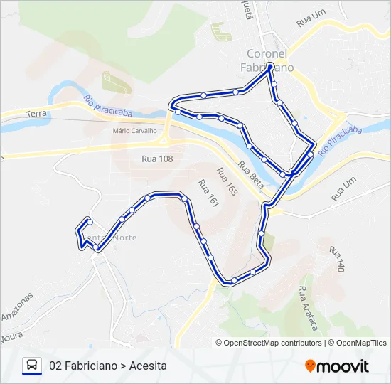UNIVALE 3182C Bus Line Map