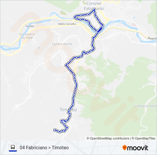 UNIVALE 3182D Bus Line Map