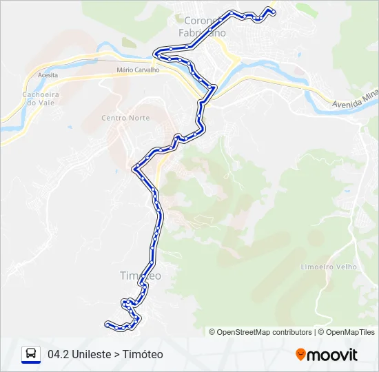 UNIVALE 3182D Bus Line Map