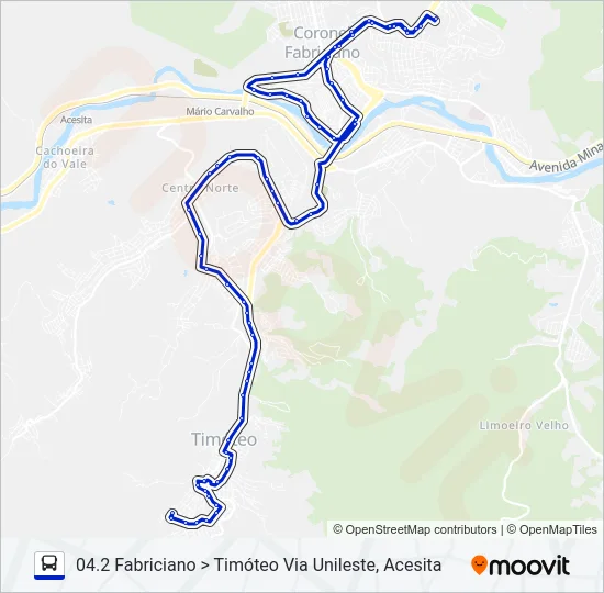 UNIVALE 3182D Bus Line Map