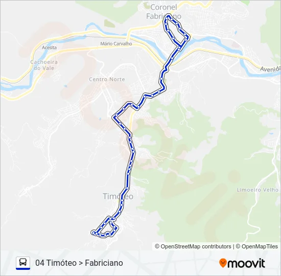 UNIVALE 3182D Bus Line Map